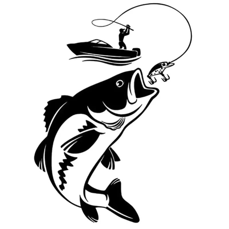 Car stickers,raincoats, fishing, fishermen, fish, boats decorations,  sticker  PVC