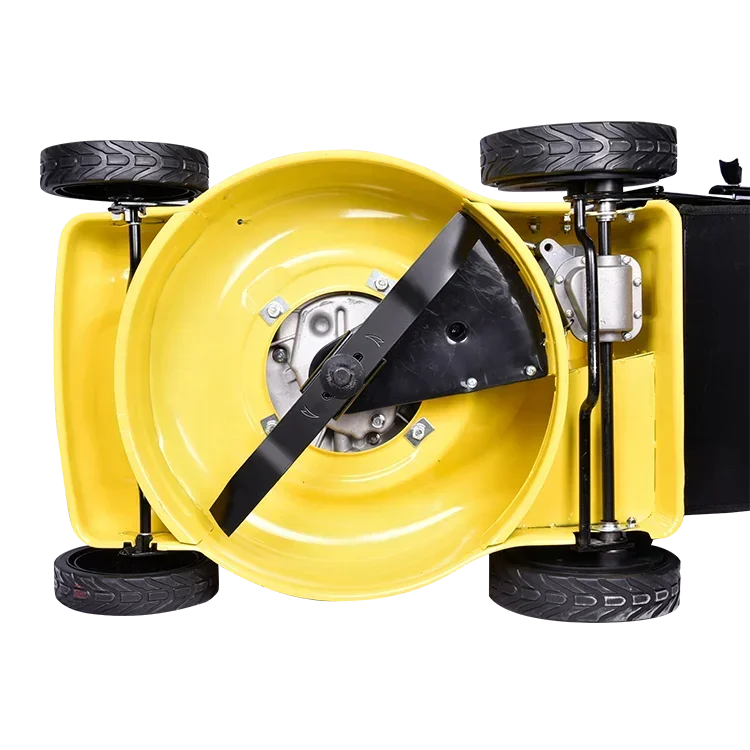 Der Schneiden von Bäumen und Blumen reiten Rasenmäher