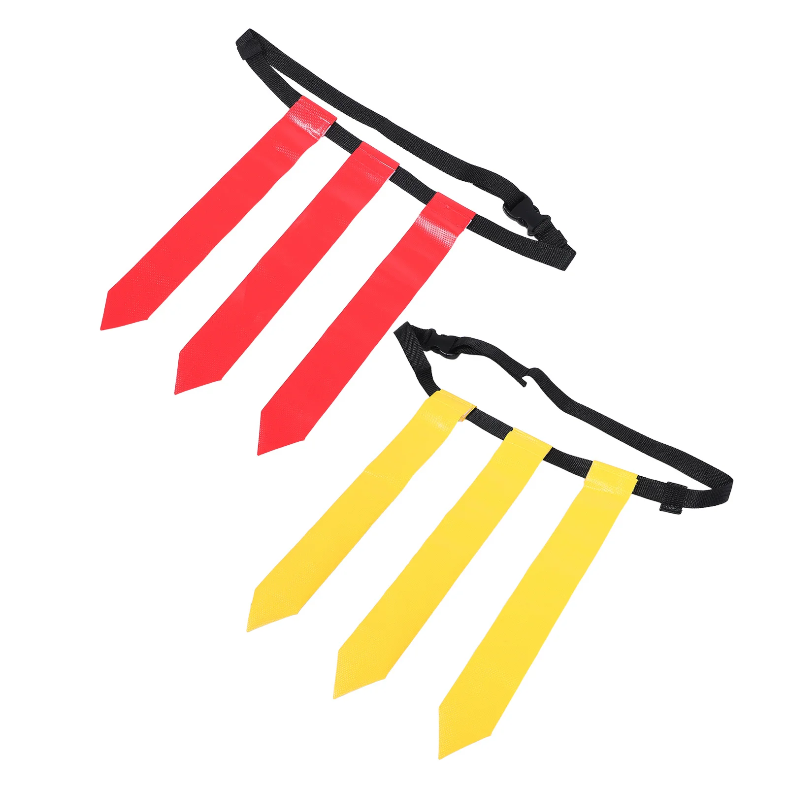 Bandera de cintura para deportes al aire libre, cinturón de fútbol ajustable, bandera de entrenamiento de Rugby, equipo de fútbol, cinturón de Rugby para jóvenes y adultos, 2 uds.