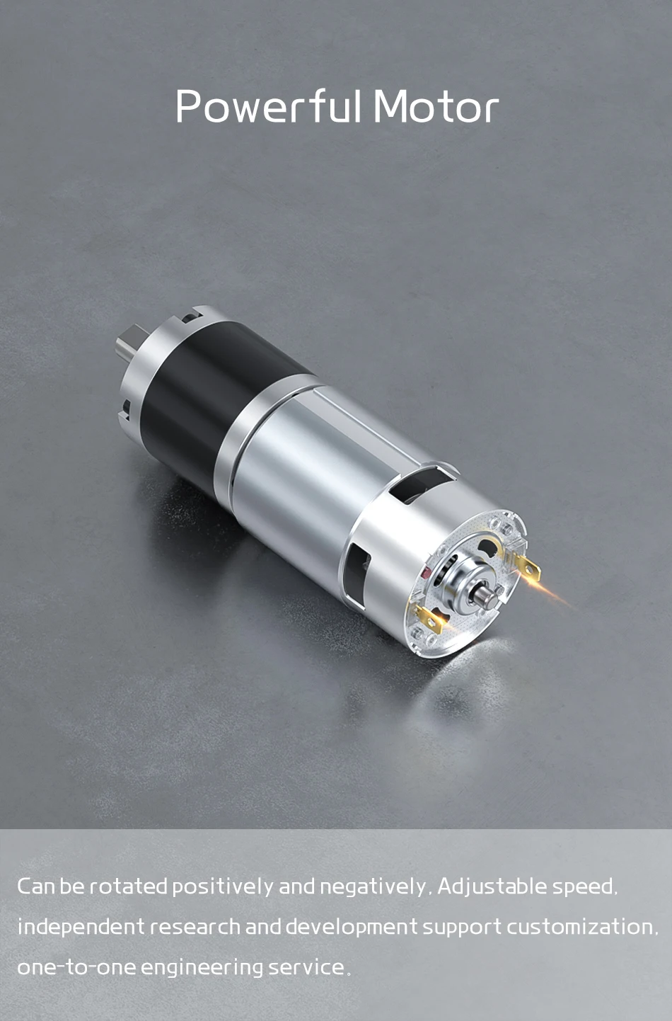 42GP-775 Metall-Planetengetriebe-Gleichstrom-Getriebemotor DC: 12 V ~ 24 V/1600 U/min ~ 8 U/min, hohes Drehmoment und Vorwärts-/Rückwärts-PWM-Geschwindigkeitsregelung – Detail 12