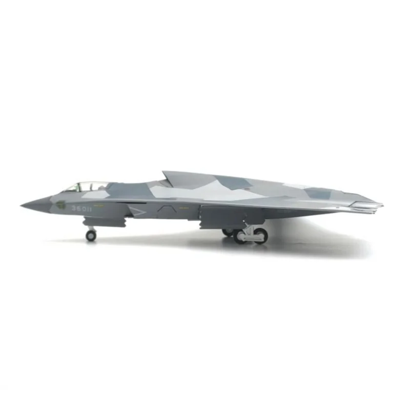 Collectible Diecast Model 1:100 Schaal J-36 Vechter Hoge Simulatie Vliegtuigen, Militaire Luchtvaart Ornament Bommenwerper Legering Model Gift
