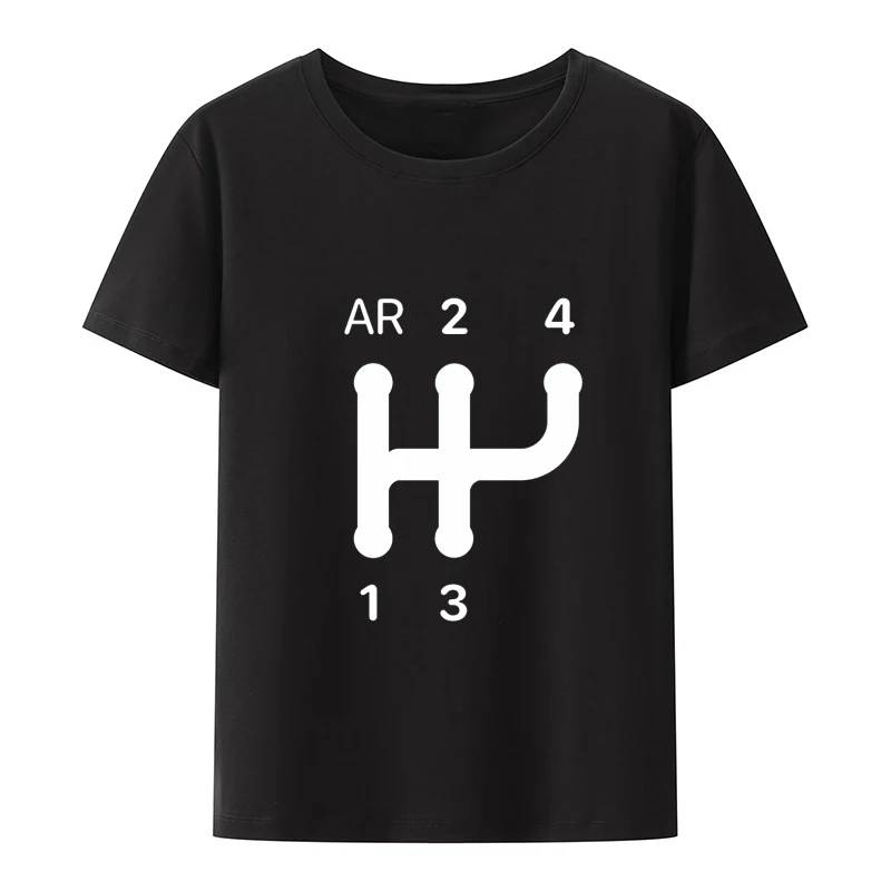 Humor 2CV Gear Shift Pattern Tshirt Men Birthday Gifts Short Sleeves Funny Tee O Neck Clothessummer Male T Shirt Streetwear Top