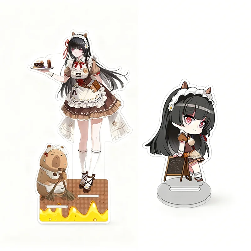 لعبة Wuthering Waves CHISA Capybara تأثيري حامل نموذج لوحة الشكل تمثال أكريليك سطح المكتب زخرفة اكسسوارات لطيف الدعائم #2
