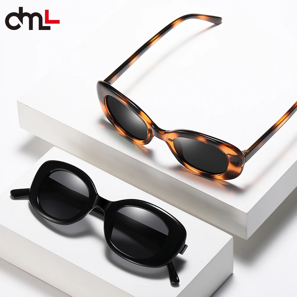 

DML Retro Oval Sunglasses Women Brand Designer Fashion Small Frame Ladies HD Lens Polarized UV400 Oculos De Sol