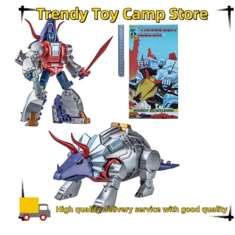 Spot NA H63C Ancestor Iron Slag Robot Dinosauro NEWAGE Collezione regalo modello giocattolo di deformazione Mecha su piccola scala