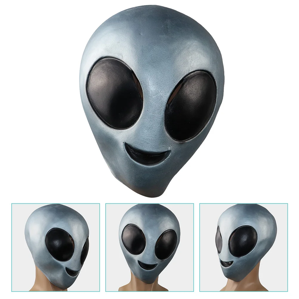 Outfits Halloween Partyzubehör Alien Cosplay Gruselig Dekorieren Kostüm Kopfbedeckung Dekorativer Mann