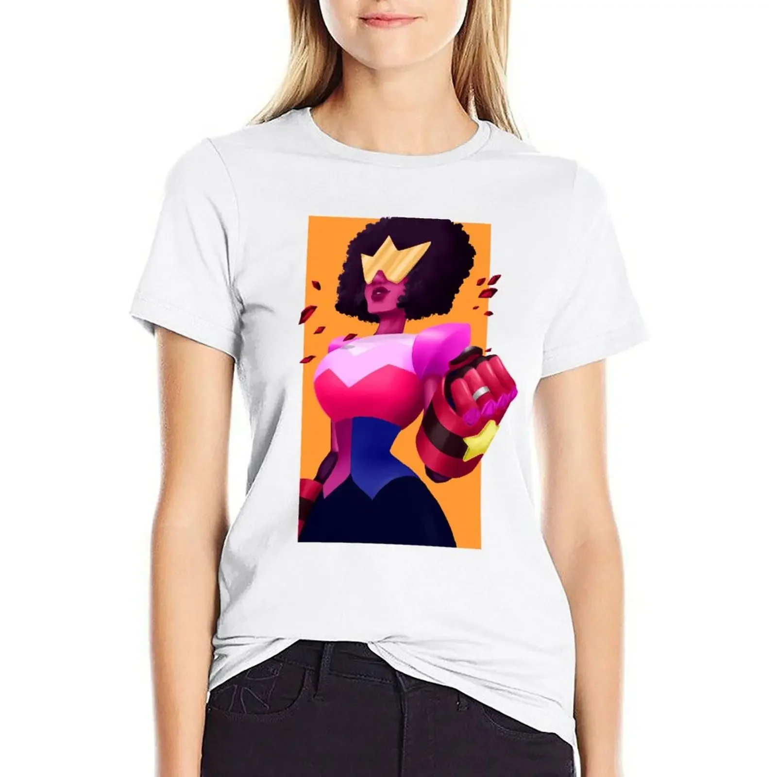 Steven Universe Garnet T-shirt Aesthetic clothing graphics cute tops plain t shirts for Women