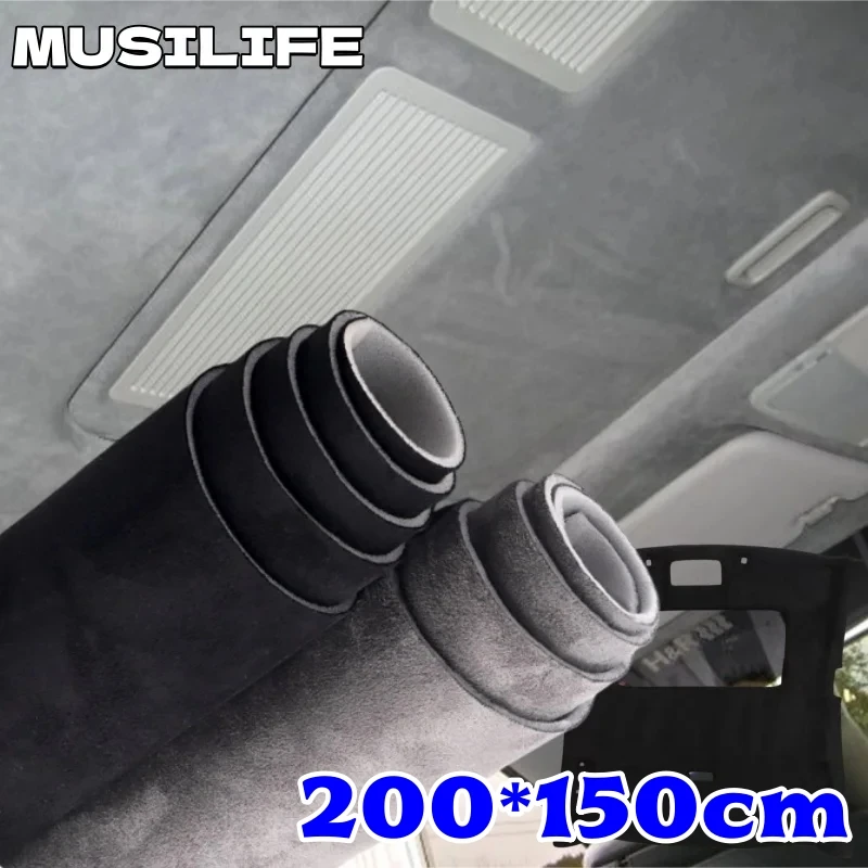 

Suede Wrap Headliner Fabric with Sponge for Car Interior Upholstery Replacement Auto Roof Canopy Cloth DIY Crafts Suede Fabrics