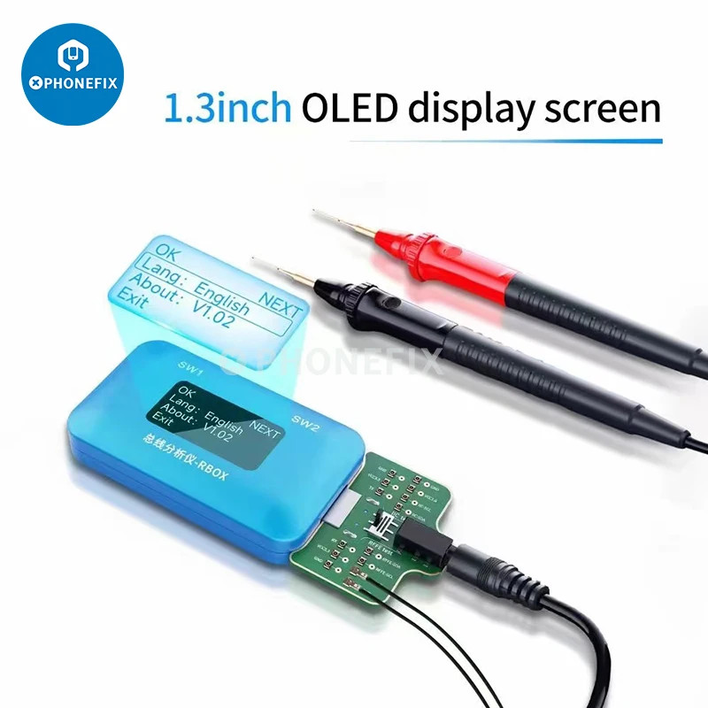 Imagem -03 - Jcid Rbox Bus Analyzer para Iphone e Android Phone Signal Fault Detection Repair Tool com jc Drawing Software Posicionamento Rápido