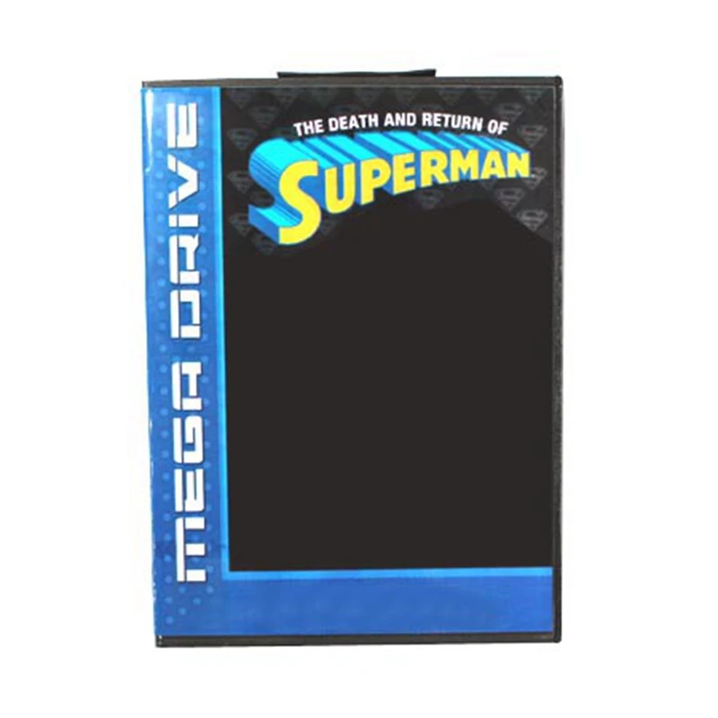 Nueva llegada la muerte y el regreso de Superman tarjeta de juego MD de 16 bits para Sega Mega Drive/Génesis con caja al por menor