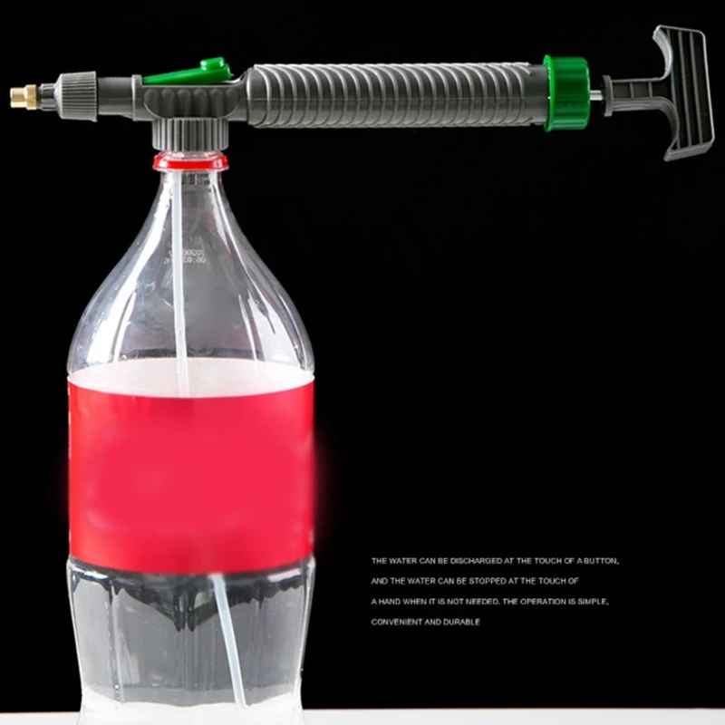 แรงดันสูงปั๊ม Manual Sprayer ปรับเครื่องดื่มขวดสเปรย์หัวฉีดสวนรดน้ำเครื่องมือ Dropship