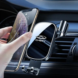 Car Holder For Phone Air Vent Clip Mount Mobile Cell Stand Smartphone GPS Support For CHERY TIGGO 3 4 5 7 PRO 8 car accessories