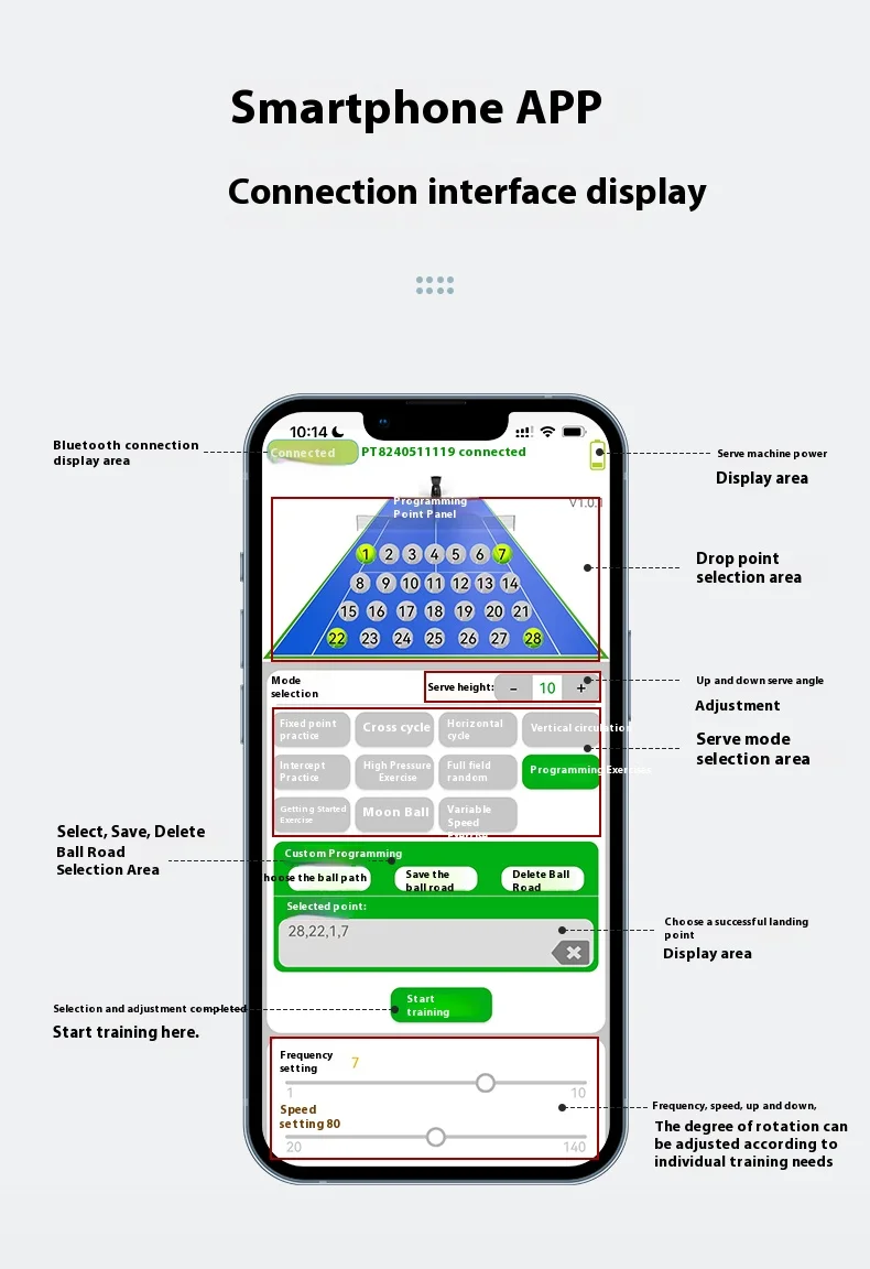 آلة تدريب باديل التنس الفردية الأوتوماتيكية المحمولة عالية الجودة، مبيعات المباشرة لمعدات ABS ذات المستوى الرئيسي الفعال #3