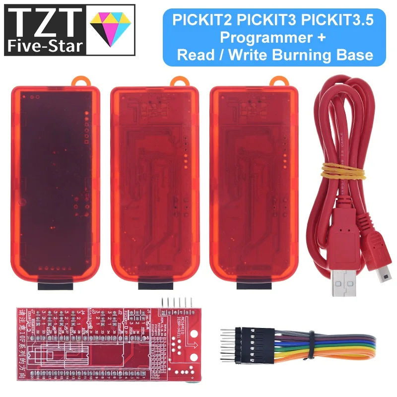 PICKit2 PICKIT3 PICKit3.5 Programmer + PIC ICD2 PICKit 2 PICKIT 3 PICKIT 3.5 Programming Adapter Universal Programmer Seat