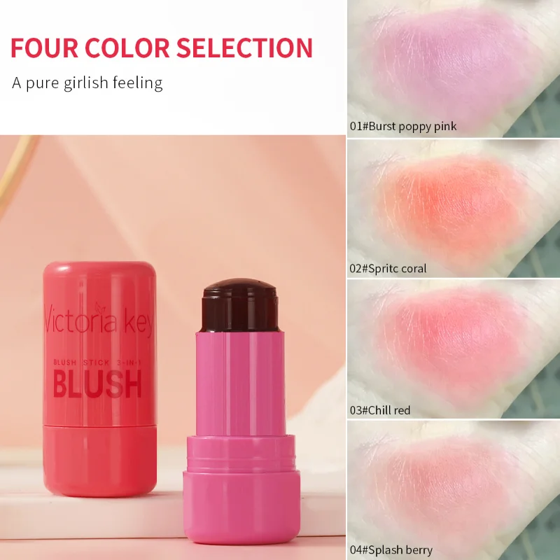 Original Milk Makeup Blush Stick Lip Tinted Acqua rinfrescante Gelatina Tinta Blush Stick Acquerello per applicare su entrambe le labbra e il viso