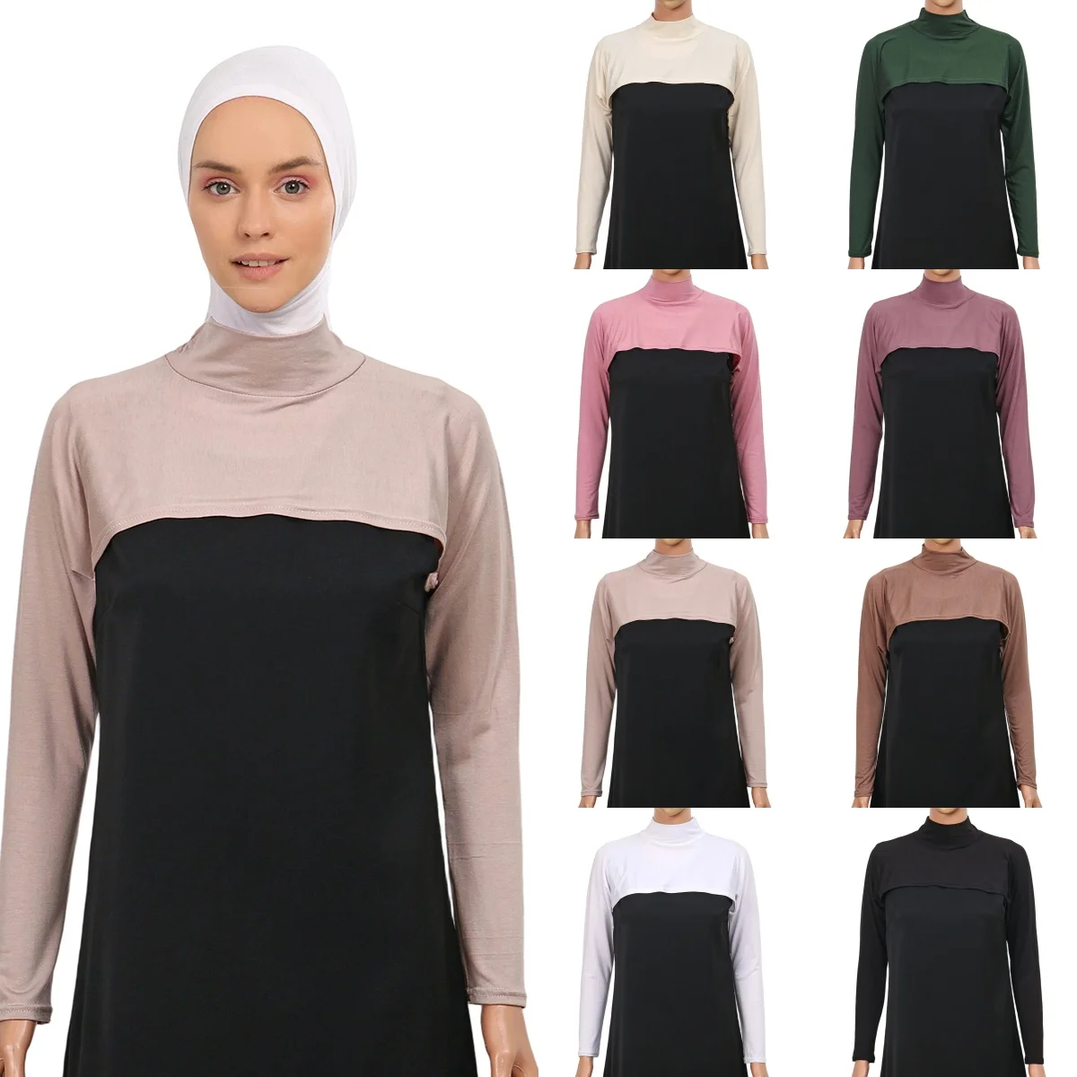 New Oversleeve Cover Neck and Shoulder Women Soft Breathable Jersey Arm Cover Ultraviolet-proof Sun Protection Outdoor