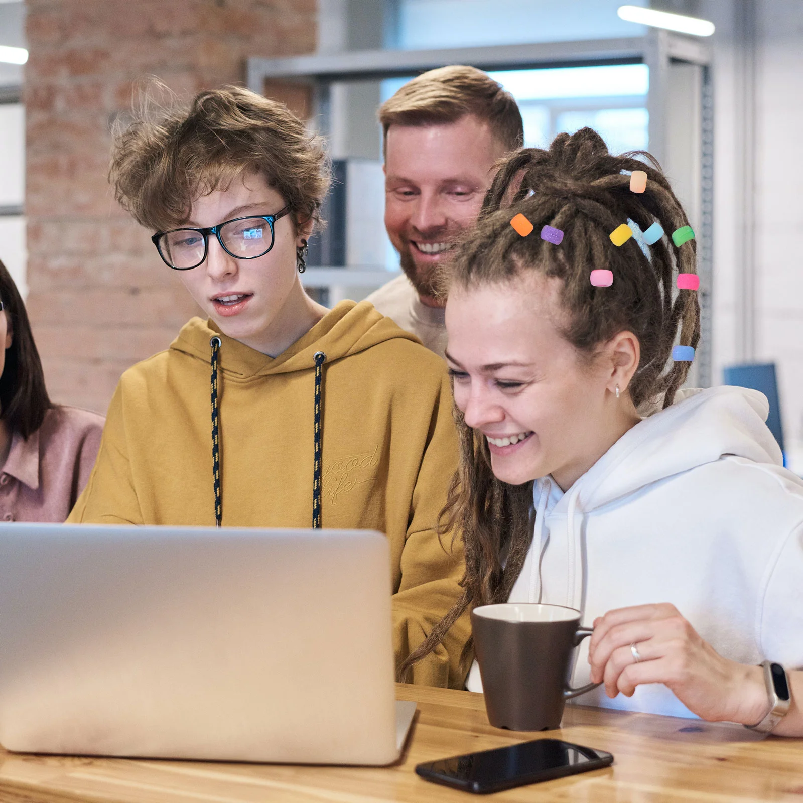 1000 Pcs Round Large Hole Bucket Rice Beads Spacer Jewelry Making Kit Acrylic Safe Skin Friendly Craft