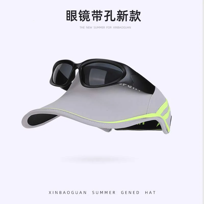 Summer Sun Protection Hat Outdoor Leisure Sports Frameless Outdoor Hat Open Top Convenient Storage Seamless Large Brim Sun Hat