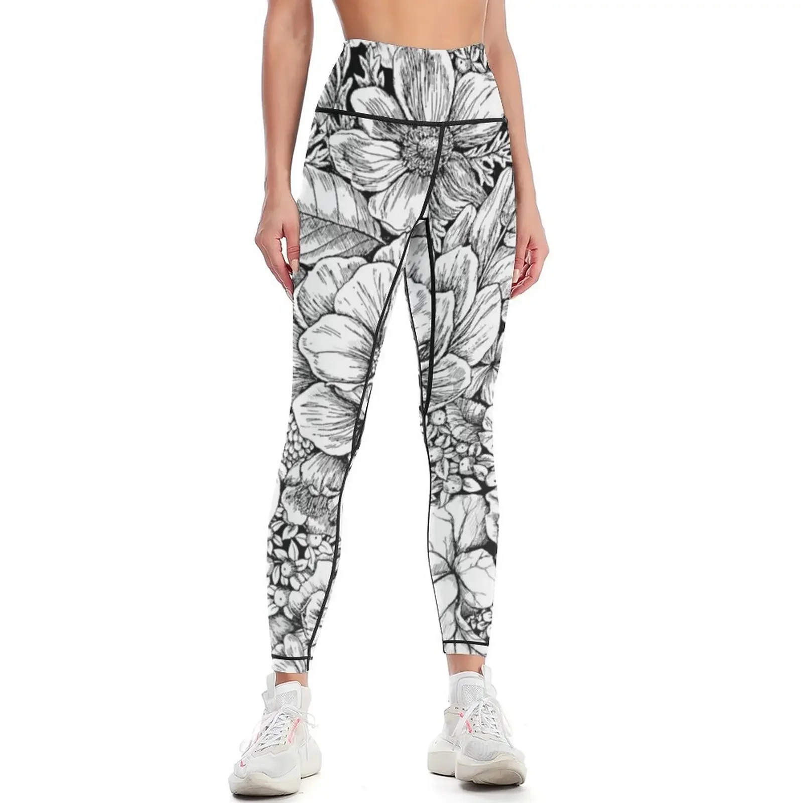 

Floral Flower circle Leggings sportswear woman gym 2025 Jogger pants sports shirts gym jogging pants Womens Leggings