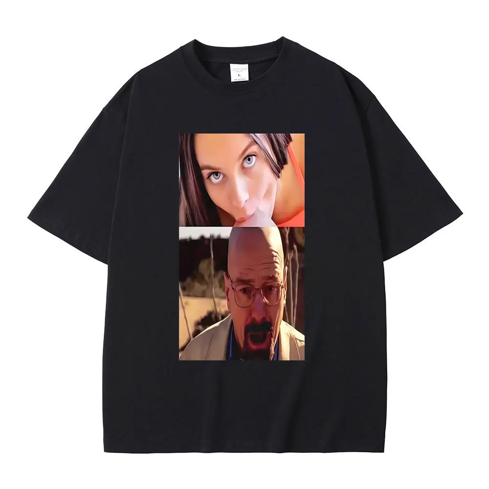

TV Show Breaking Bad Heisenberg Funny Graphic T-shirt Men's Women Casual Humor T Shirts Oversized Short Sleeve Tops Streetwear