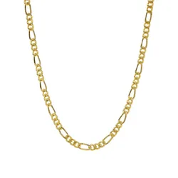 Sinya Pure 18k Au750 Gold Figaro Cuban Chain Necklace Anklets Bracelets Fine Jewelry For Women Ladies Mom Man Best Gift