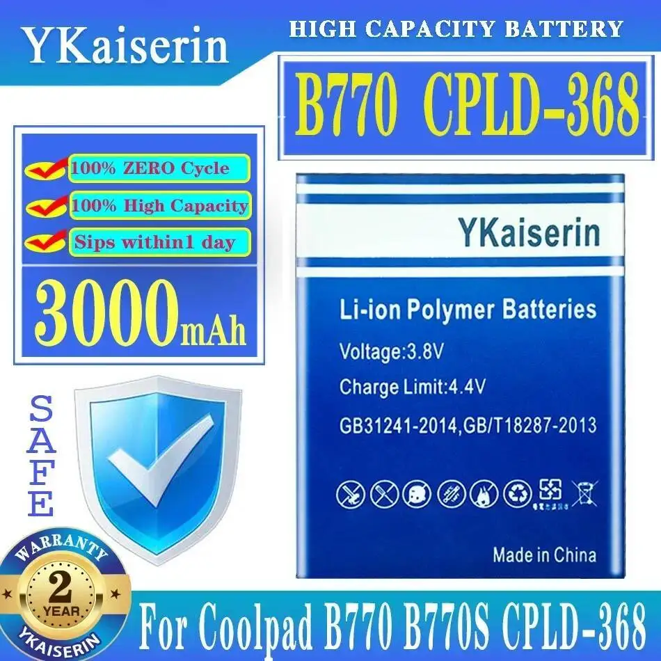 

Для Coolpad B770 B770S Cpld-368 экологически чистый аккумулятор мобильного телефона емкостью 3000 мАч безопасный