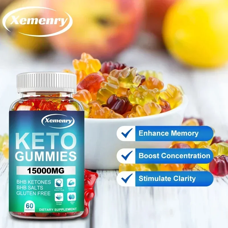 Keto Gummies - Burn Belly Fat, Muscle Mass Nutrition, Speed Up Metabolism, Digestive Health, Appetite Control