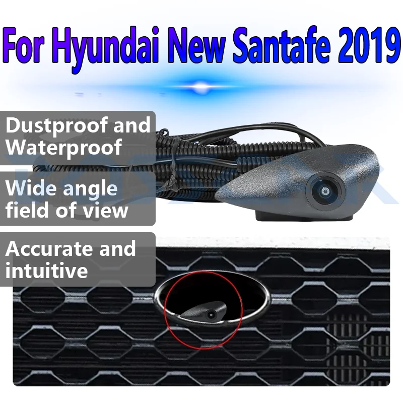 

For Hyundai New Santafe 2019 Car Camera HD Front View OEM Night Vision Fisheye Wide Angle 150° Parking Monitoring System