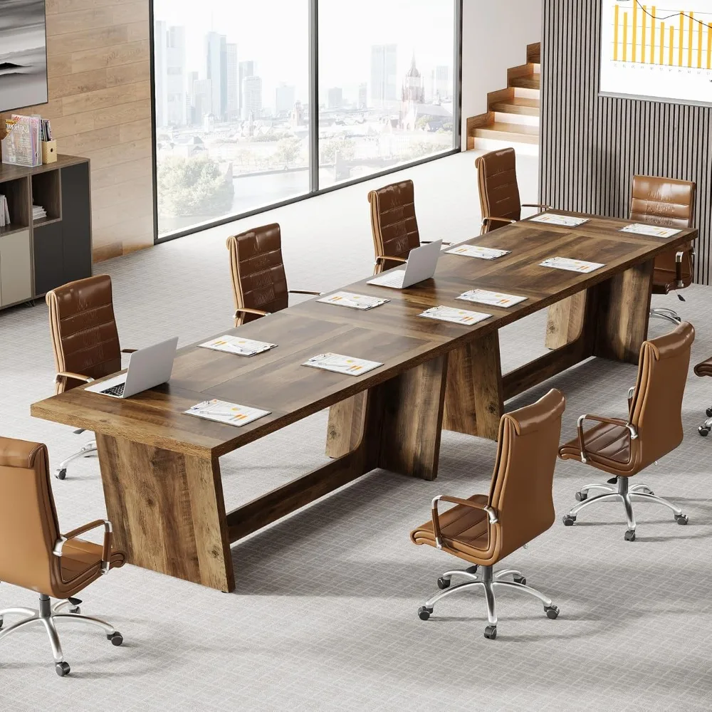 

pair of 6 feet long rectangular conference tables, 70.87" wide x 31.5" deep, for meeting rooms, high-quality business furniture