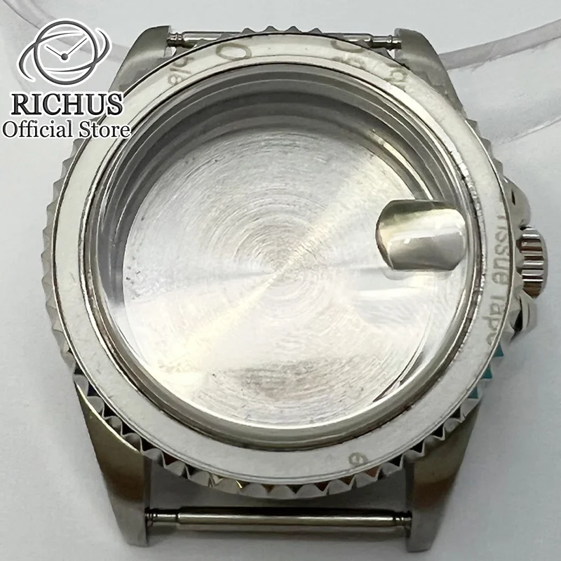 40mm 38mm Stainless Steel Watch case Sapphire Glass With Bezel fit NH35 NH36 Automatic  movement Watch Parts