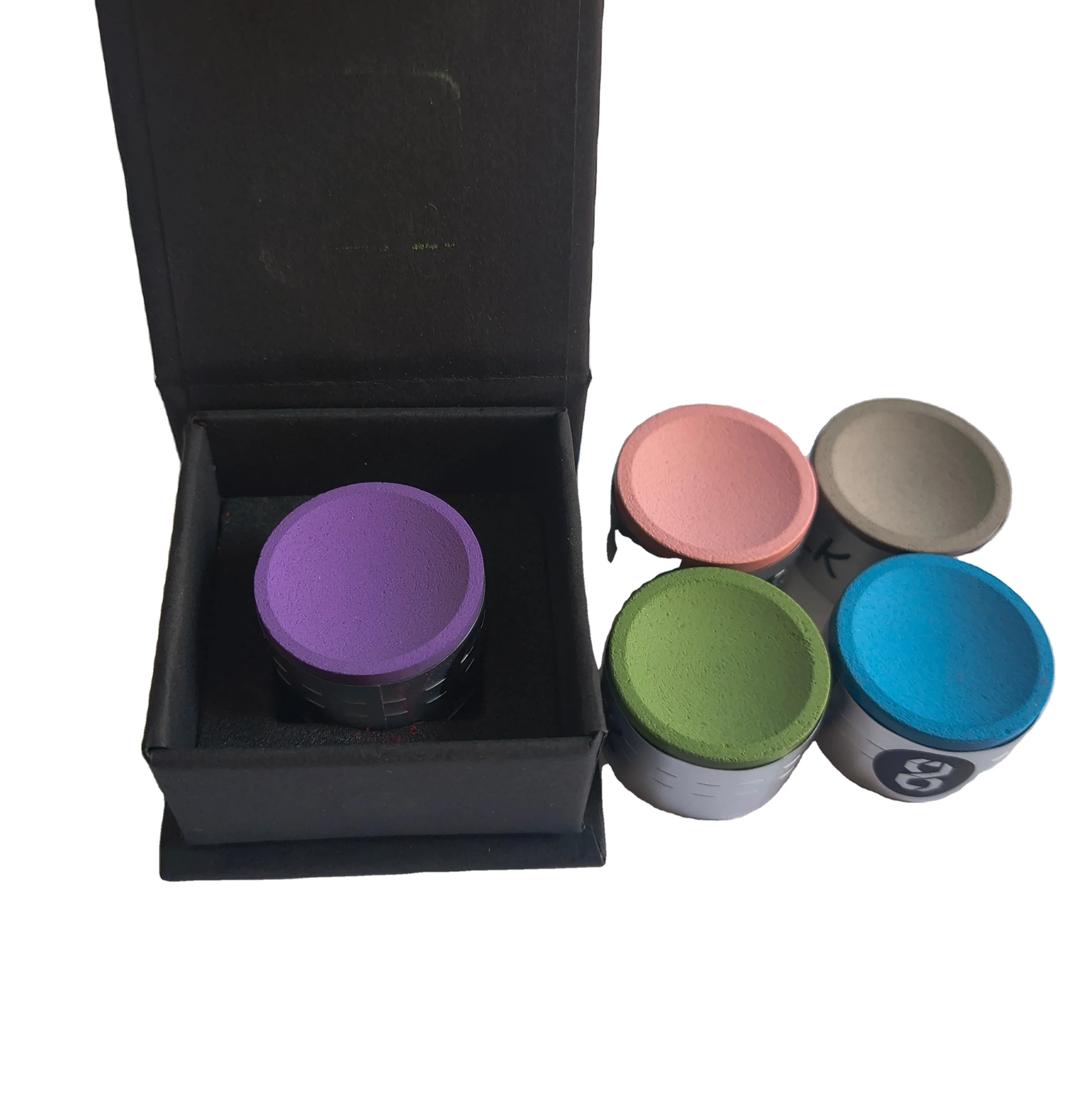 Black8 Gift Box Billiard Chalk Set 6 Colors Low Deflection Anti-misse Adhesive Snooker Pool Cue Tip Chalk Universal