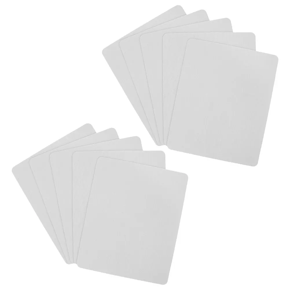 

10pcs Mouse Pad Blank Sublimation Gaming Desk Mat White 18x22x03 Non Skid Rubber Bottom Smooth Surface Sturdy Office