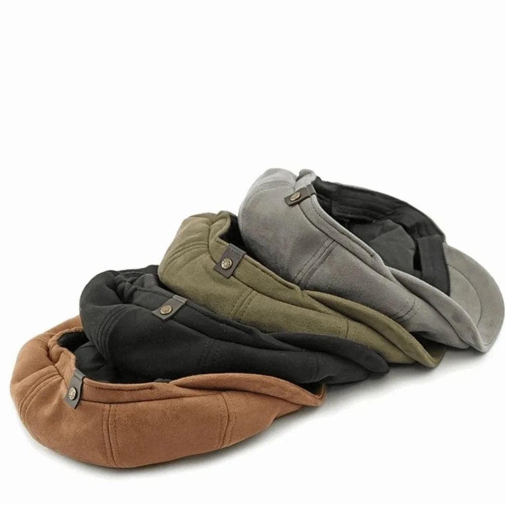 أزياء الجلد المدبوغ موزع الصحف قبعات دافئة بلون الرسامين البريطانيين القبعات يندبروف الهيب هوب القبعات ملابس للجنسين