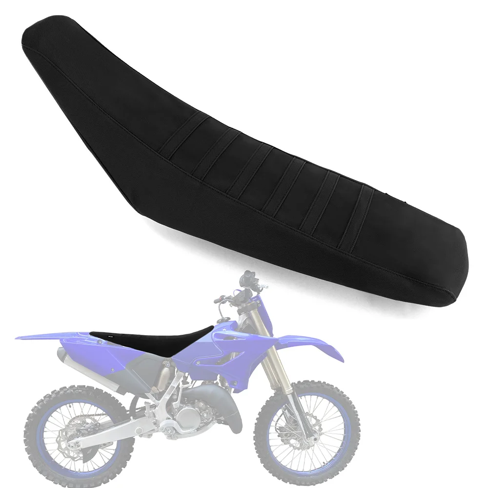 

For Yamaha YZ 125 YZ250 2002-2021 Motorcycle Striped Grip Gripper Seat Cover PVC Leather Waterproof Seat Saddle Cushion Cover