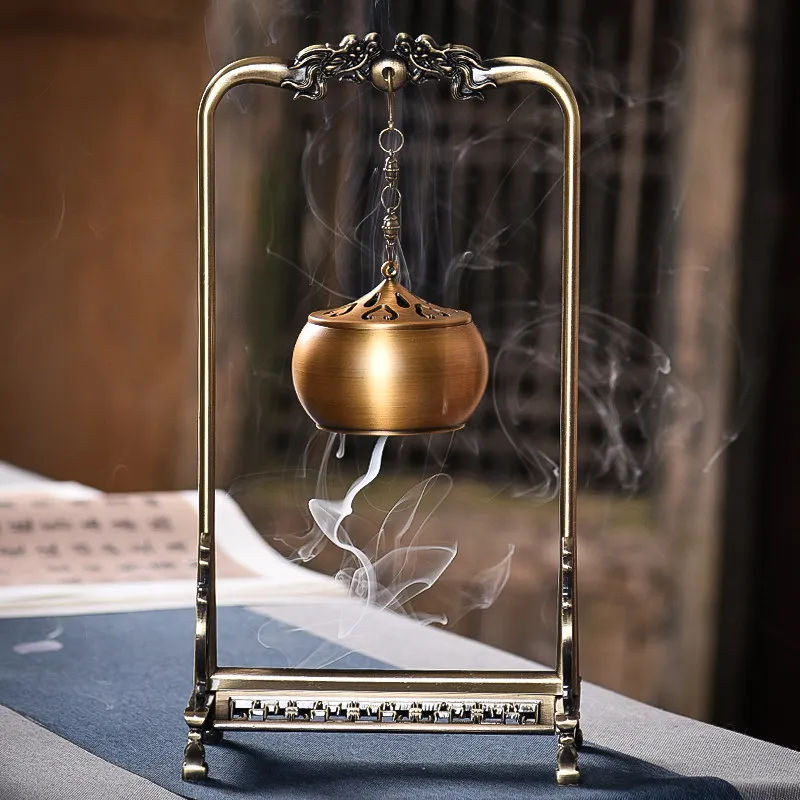 Backflow Vintage Incense Burner Copper Living Room Incense Burner Interior Sandal Design Quemador Inciensos Home Decoration