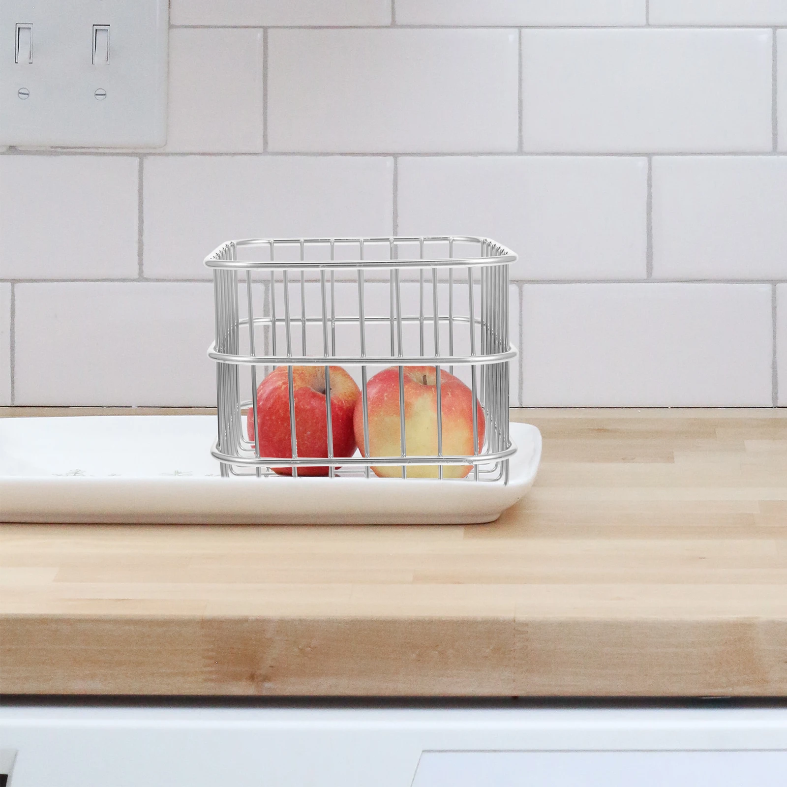 

Stainless Steel Vegetable Drain Cooking Utensil Holder Bread Dishwasher Cutlery Filter Rack Multifunctional Kitchen Storage