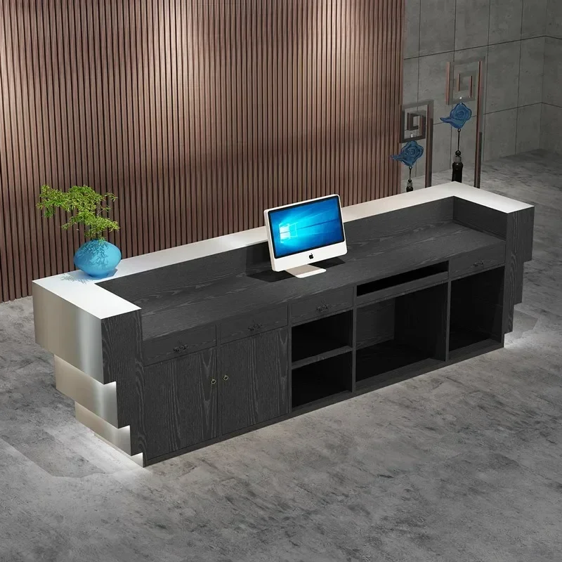 Spa Reception Furniture Entrances Tables Shop Service Counter Bar Beauty Salon Barber Checkout Supermarket Business Table Center