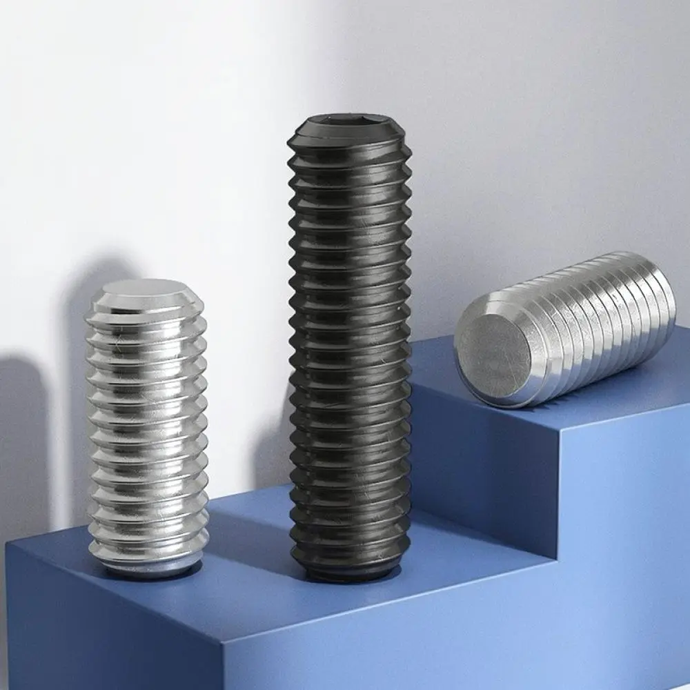 Metric Flat Point Grub Screws 304 Stainless Steel Hex Socket Set Screw For BRT Precision Mechanical Assembly Hardware