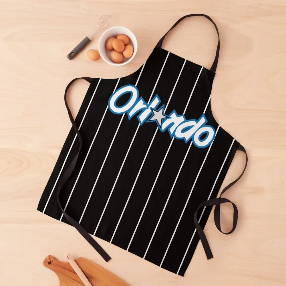 Orlando Basketball City Background Design Apron Kitchen Man Cute Kitchen Women's Kitchen Apron