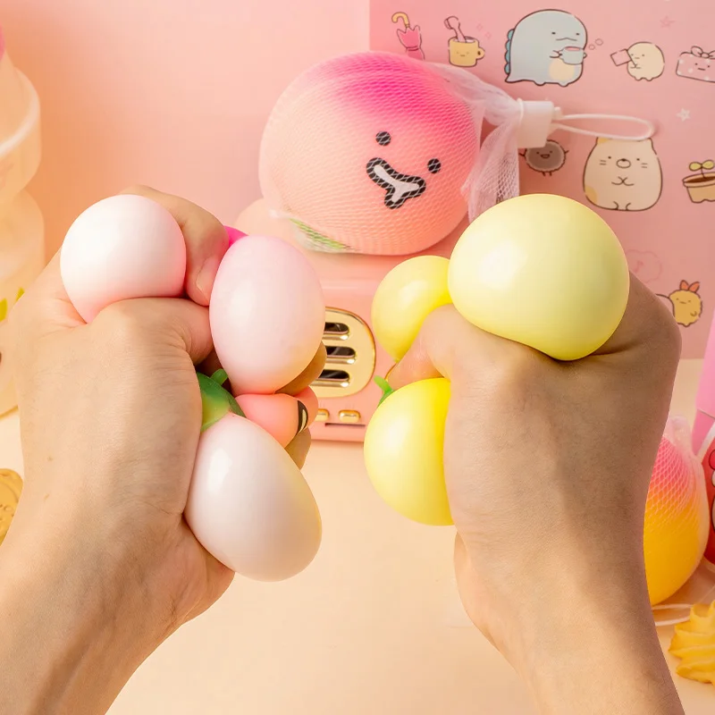 Jouets créatifs Super doux de Simulation de pêche, balles anti-Stress, jouet à presser sensoriel à rebond lent pour adultes et enfants