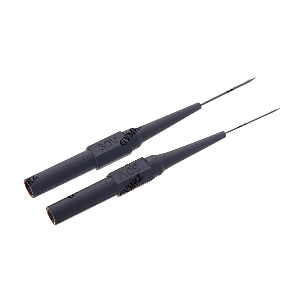 5PCS 0.7mm/1.0mm Non-destructive Multimeter Test Probes Insulation Piercing Needle 30V Measuring Device For Banana Plug Red Blue