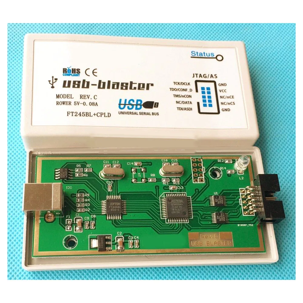 FT245+CPLD High Speed Programmer USB Blaster Download Cable for FPGA CPLD
