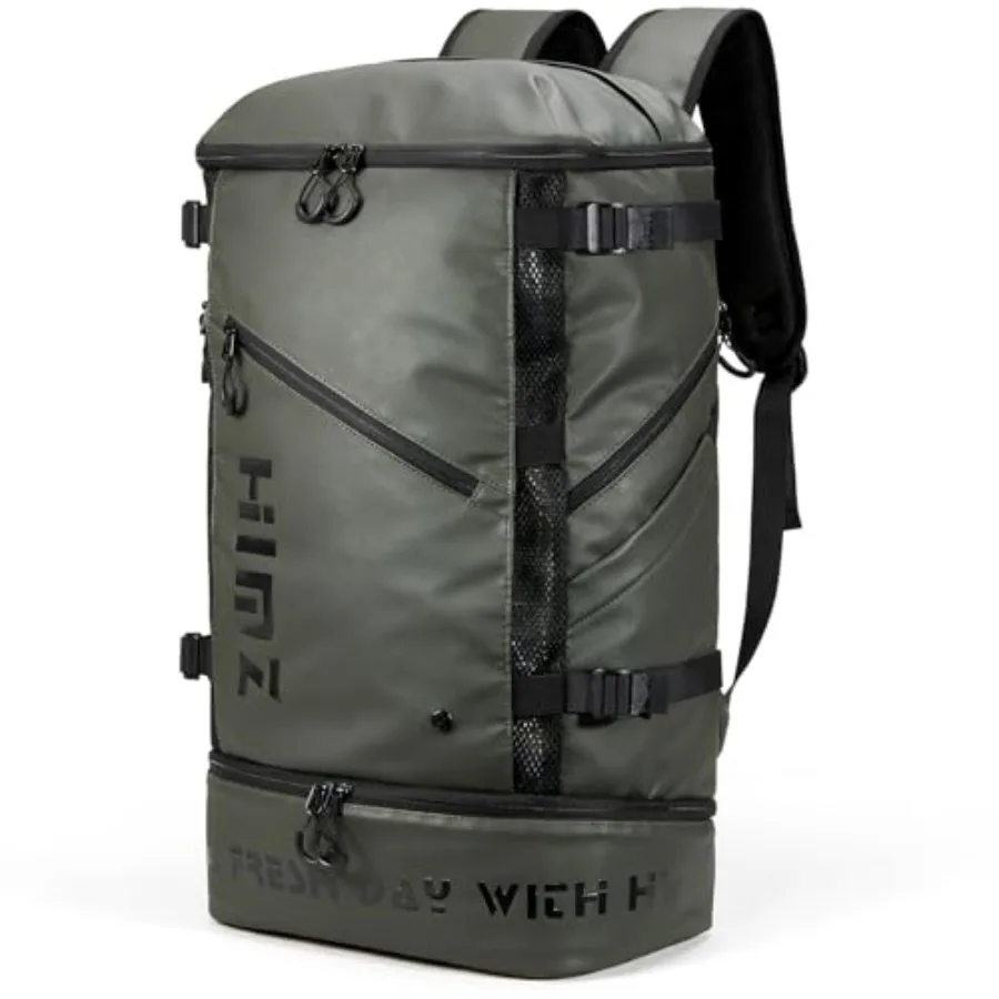 Camping Backpack with Lunch Compartment Water Resistant Mens Backpack Insulated for Work 17 inch Laptop Bag Carry On Backpacks