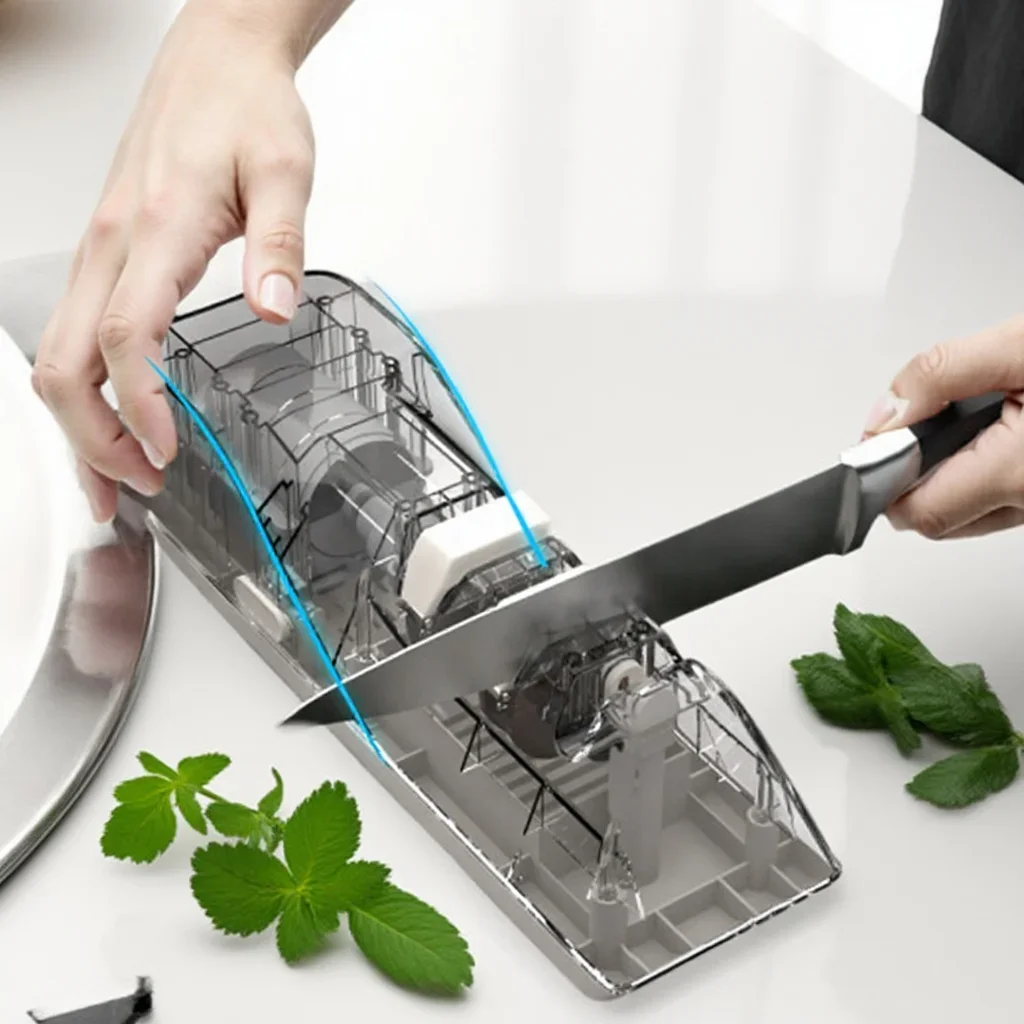 Three-stage Resin Tungsten Steel Manual Ceramic Scissors Automatic Electric Knife Sharpener Kitchen Tools Multi-function Tools