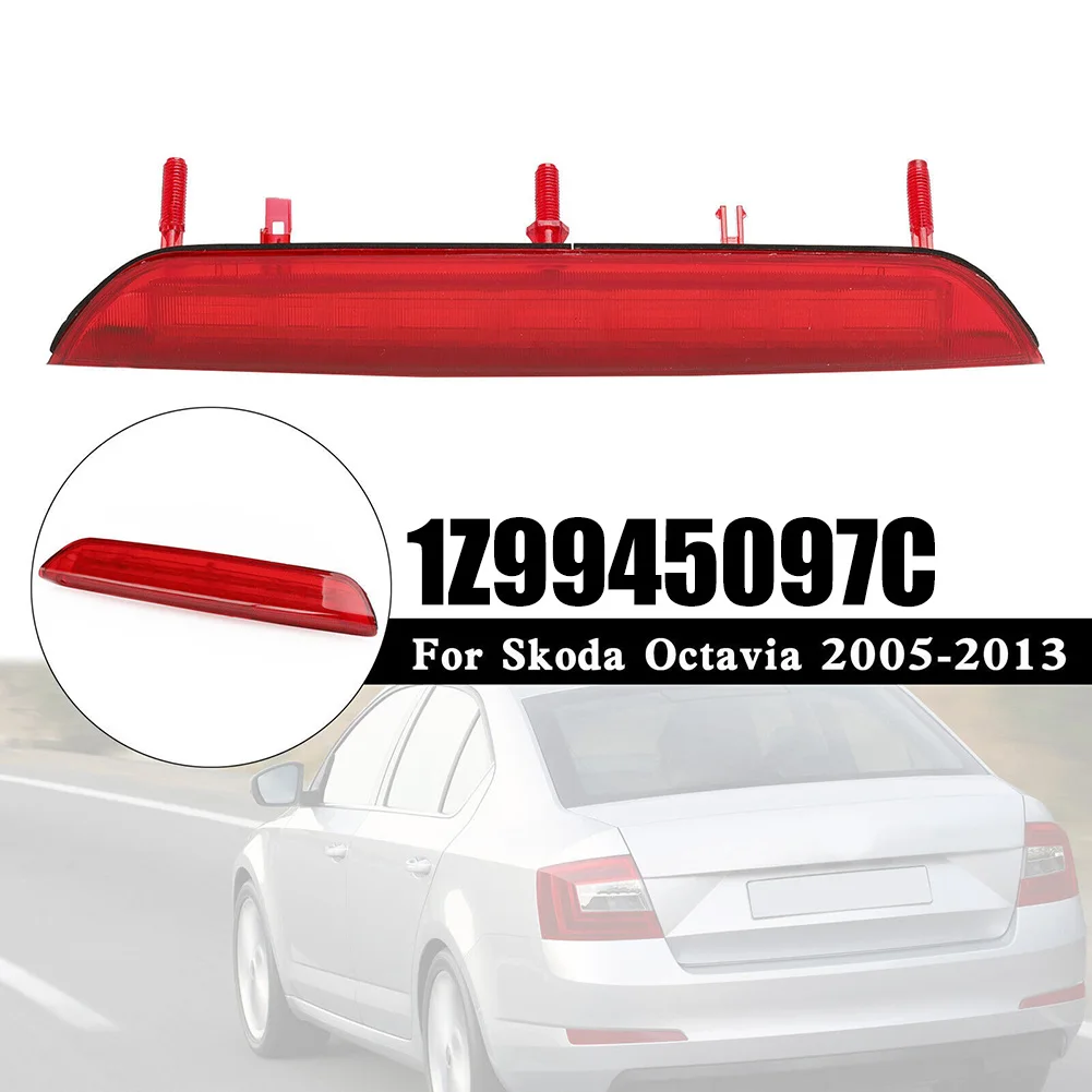 

16) Red LED Rear High Level Brake Light for Skoda Octavia Estate 2004 2013 Factory Specifications Long lasting Material