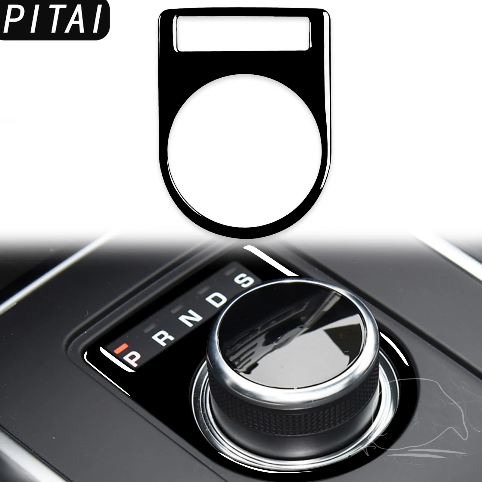 For Land Rover Discovery Sport 2015-2019 Piano Black Center Console Gear Shift Panel Decoration Strips Car Accessories Sticker