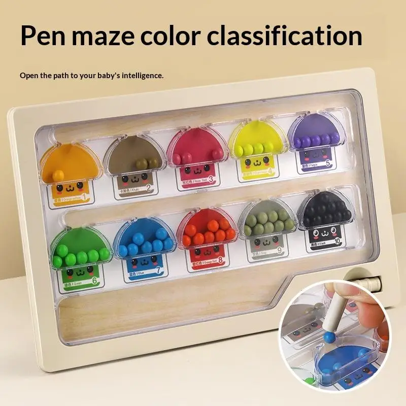 [JT] 1 set plastic magnetische kleur en nummer doolhof leren onderwijs speelgoed kleuraanpassing Montessori speelgoedcadeaus voor kinderen