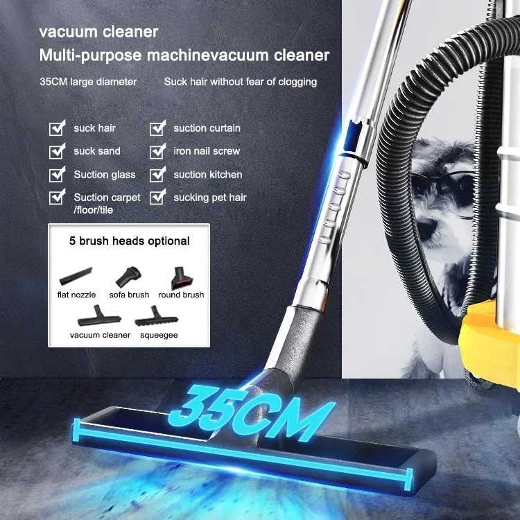 Home Electric 1800w Vacuum Cleaner Big Suction Home Vacuum Cleaner Powerful Commercial Beauty Sewing Hotel High Power Industrial