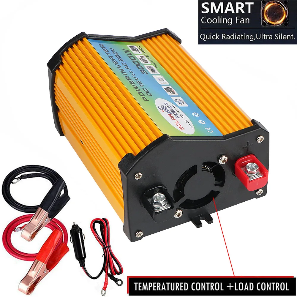 DC 12v To 220V Car Invertor 3000W Car Accessories Power inverter Universal Vehicle-mounted Household Converter