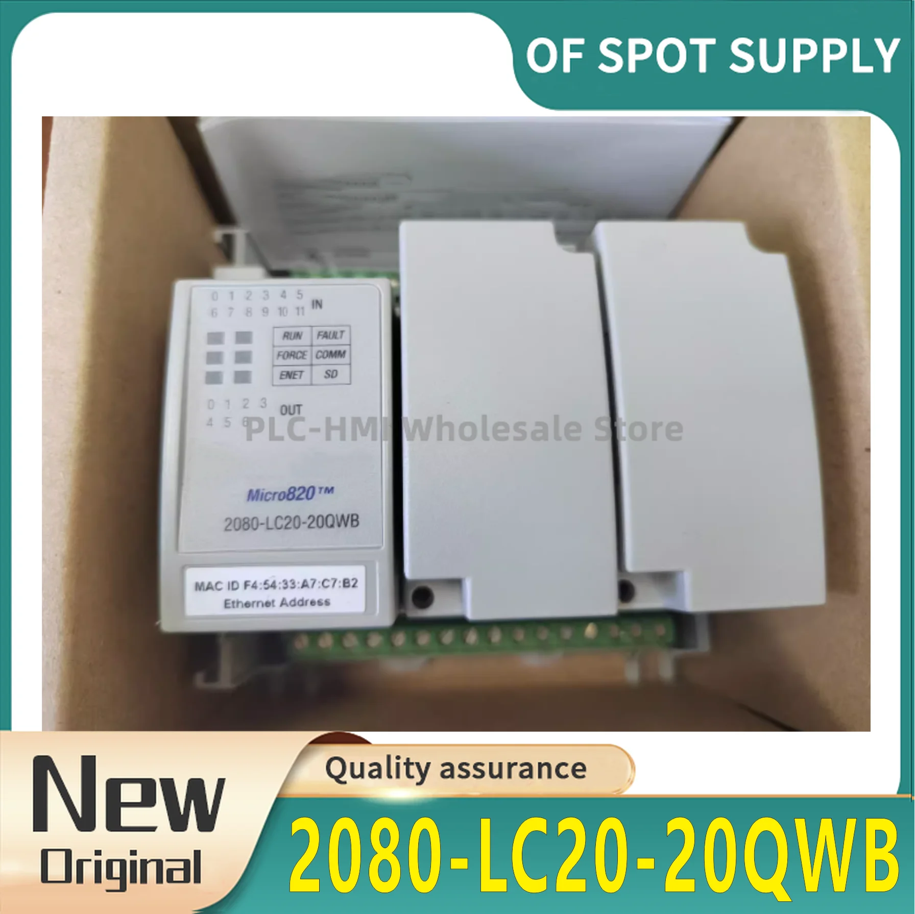 New original 2080-LC20-20QWB PLC controller.